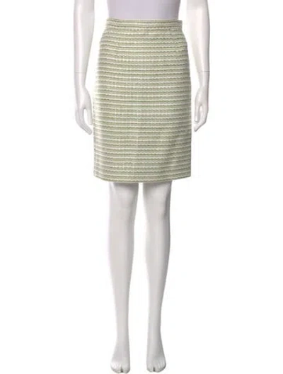 Pre-owned Thom Browne Striped Knee-length Skirt In Gray