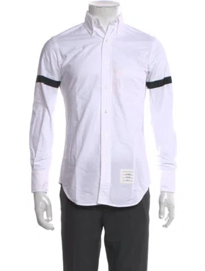 Pre-owned Thom Browne Striped Long Sleeve Shirt W/ Tags In White