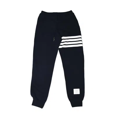 Thom Browne Striped Loopback 4 Bar Sweatpants Navy In 0