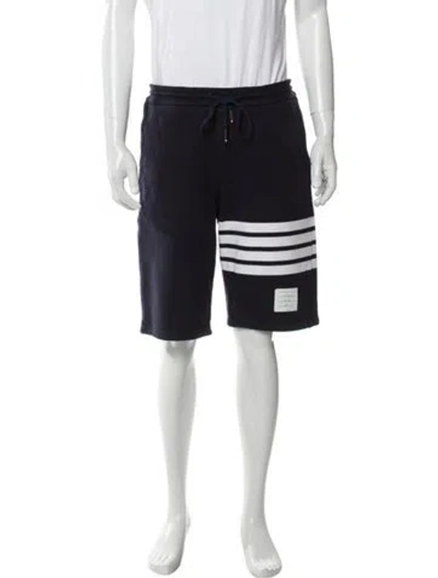 Pre-owned Thom Browne Striped Lounge Bottoms In Blue