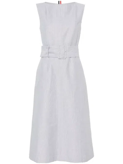 Thom Browne Striped Midi Dress