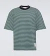 Thom Browne "striped Oversized Jersey T-shirt" In Multicoloured