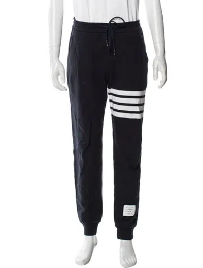 Pre-owned Thom Browne Striped Pajama Bottoms In Blue