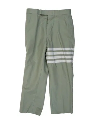 Pre-owned Thom Browne Striped Pants In Green