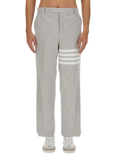 Thom Browne Striped Pants In Med Grey
