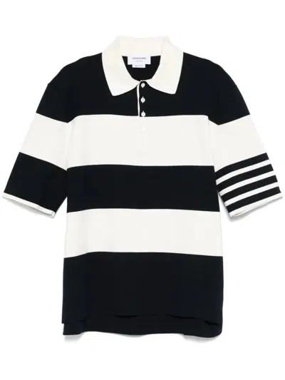 THOM BROWNE THOM BROWNE STRIPED POLO