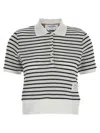 Thom Browne Striped Polo Shirt In Multicolor