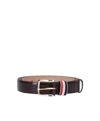 THOM BROWNE THOM BROWNE STRIPED DETAIL BELT