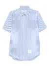 Thom Browne Vertical Striped Short Sleeve Shirt