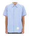 Thom Browne Vertical Striped Short Sleeve Shirt