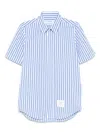 Thom Browne Vertical Striped Short Sleeve Shirt