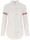Thom Browne Striped Shirt In Pink