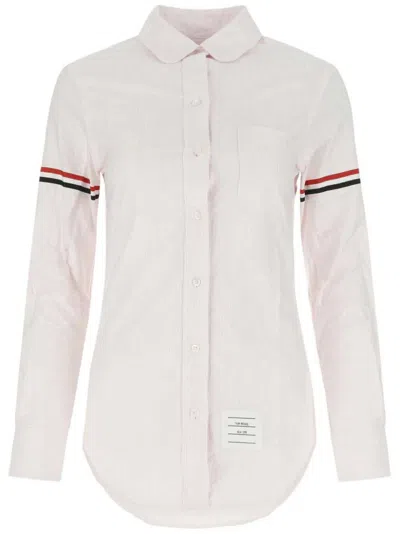 Thom Browne Striped Shirt In Pink