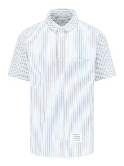 Thom Browne Striped Shirt In Blue