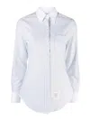 Thom Browne Gestreiftes Hemd In Dark Wash