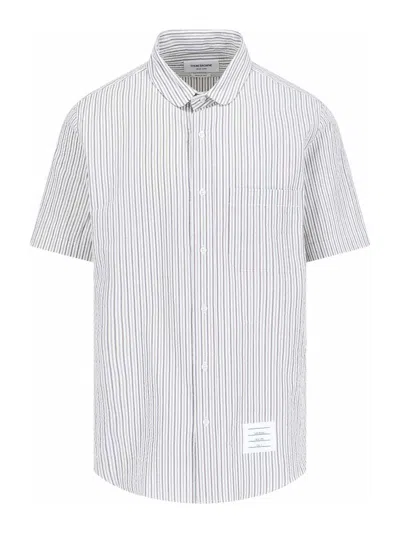 Thom Browne Striped Shirt In White