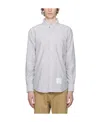 Thom Browne Striped Cotton Shirt In White