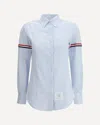 Thom Browne Striped Shirt With Colored Bands In Blue