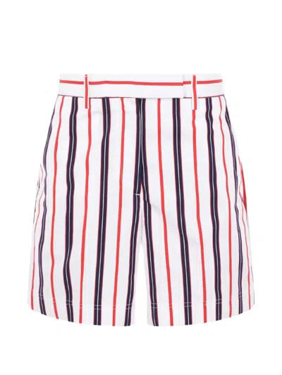 Thom Browne Striped Shorts In Multi