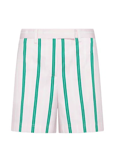 Thom Browne Striped Shorts In White