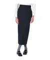 Thom Browne Pinstriped High Waist Pencil Skirt With Belt Loops