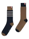 Thom Browne Funmix Mid Calf Socks 4 Bar Stripes