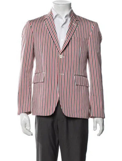 Pre-owned Thom Browne Striped Striped Sport Coat In Multi