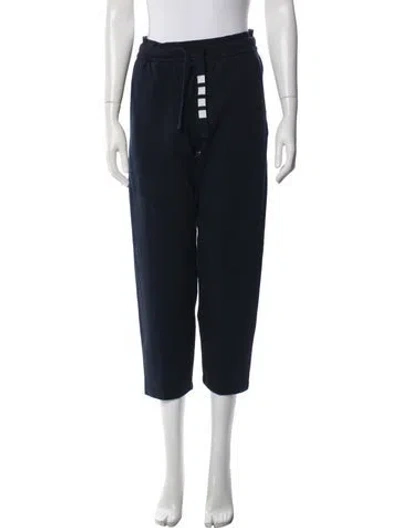 Pre-owned Thom Browne Striped Sweatpants In Blue