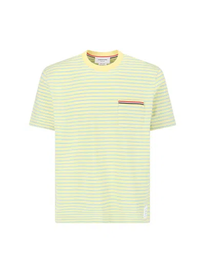 Thom Browne Striped T-shirt" - Yellow