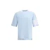 Thom Browne Blue Jersey 4-bar T-shirt