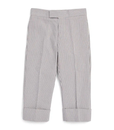 Thom Browne Kids' Striped Tailored Trousers (2-12 Years) In Grey