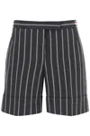 THOM BROWNE STRIPED TAILORING SHORTS
