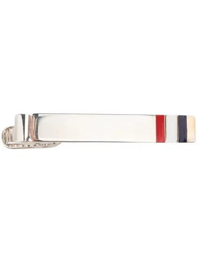 THOM BROWNE STRIPED TIE CLIP