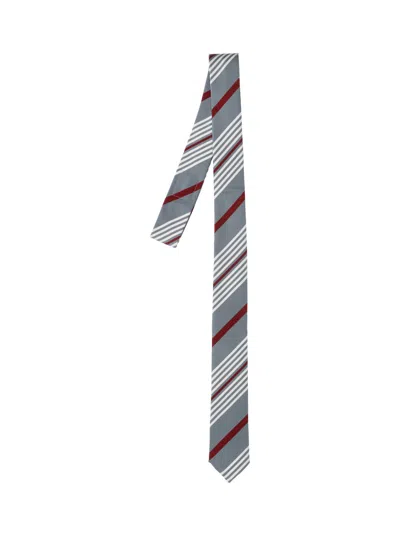 Thom Browne Striped Tie In Multi
