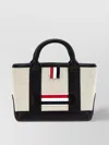 Thom Browne Striped Top Handle Shoulder Strap Tote Bag