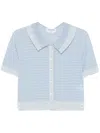Thom Browne Striped Tuck-stitch Cardigan
