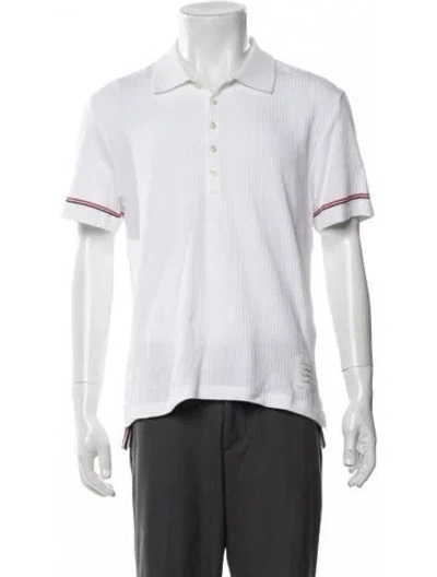 Pre-owned Thom Browne Striped Turtleneck W/ Tags In White
