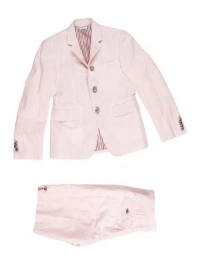 Pre-owned Thom Browne Striped Two-piece Suit W/ Tags In Pink