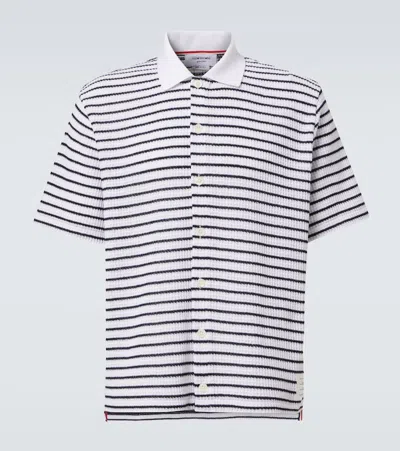 Thom Browne Polohemd Aus Baumwolle In Blau