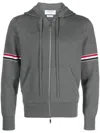 Thom Browne Men's Hoodie In Grey