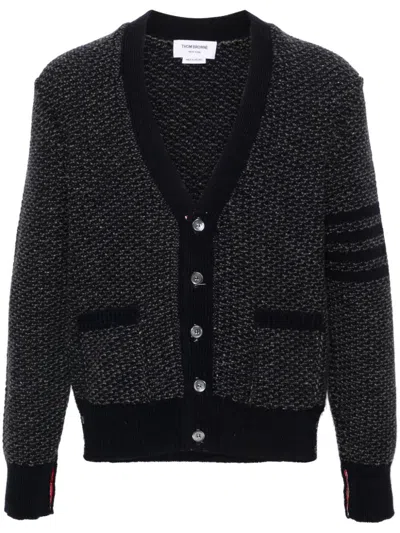 Thom Browne 4-bar Cardigan In Blue
