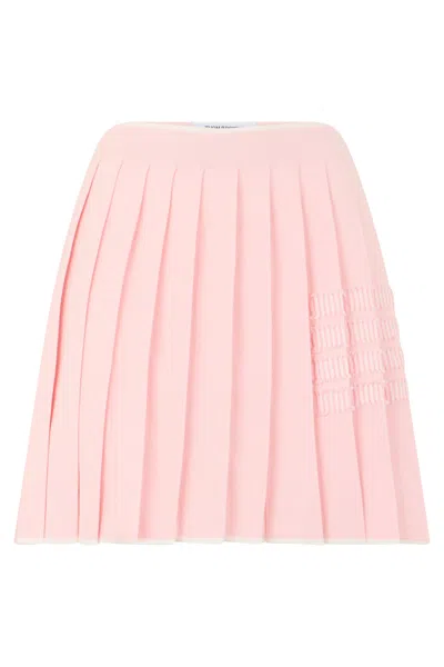 Thom Browne Stylish Pleated Mini Skirt In Pink