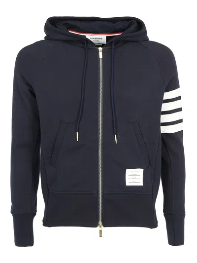THOM BROWNE COTTON JERSEY HOODIE