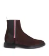 Thom Browne Suede Chelsea Boots In Brown