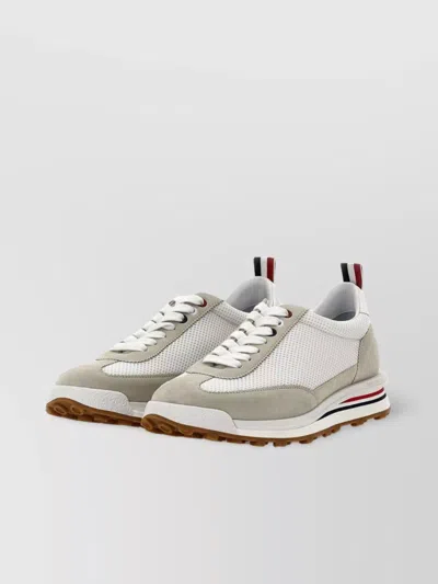 Thom Browne Suede Mesh Rubber Sole Tricolor Sneakers