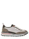 Thom Browne Woman Sneakers Light Grey Size 8 Leather In Gray