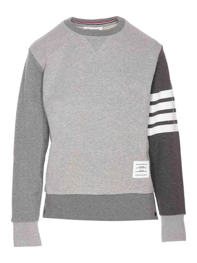 THOM BROWNE PULLOVER W/ENGINEERED 4-BAR IN FUNMIX