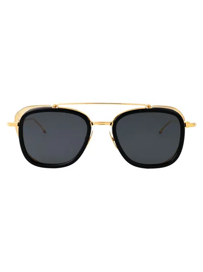 Thom Browne Sunglasses In Gold