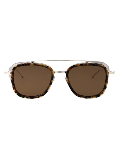 Thom Browne Sunglasses In Gold