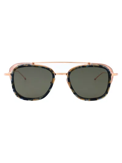 Thom Browne Sunglasses In Gold